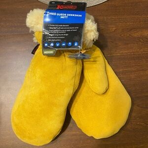 Kinco LINED SUEDE DEERSKIN MITT - GOLDEN - 1929PL size-Medium